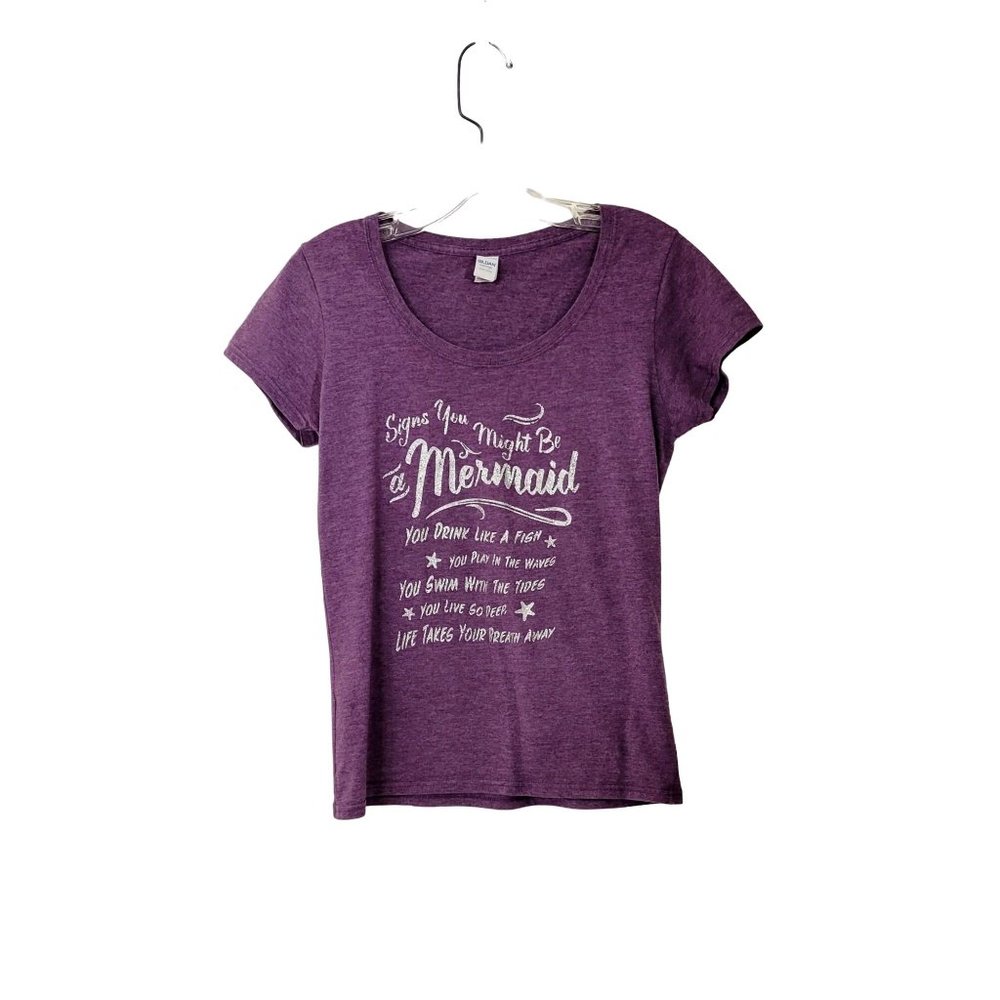 You Might Be A Mermaid Purple T Shirt - Picture 5 of 5